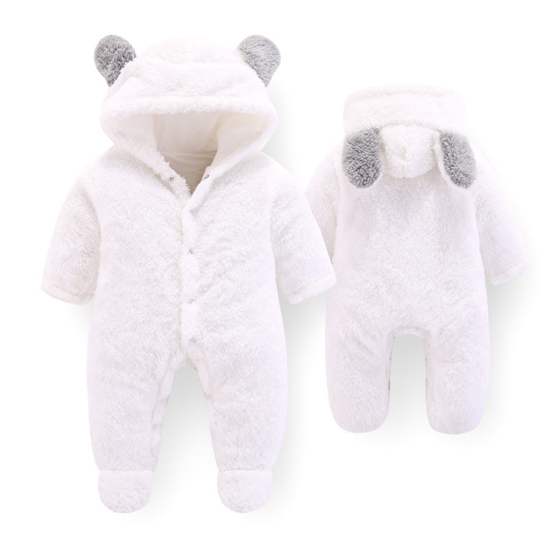 Baby jumpsuit romper newborn outfit White - D&A