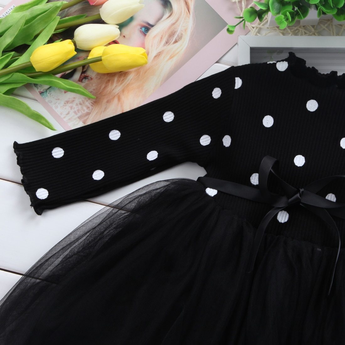 Baby Girls Spring Winter Long Sleeve Tutu Lace Dresses Infantil Newborn 1st Birthday Party Clothes Christening Gown Casual Wear - D&A