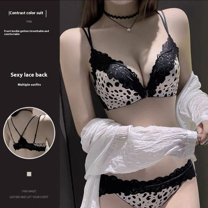 Fashion Lace Seamless Underwear For Women Leopard Suit - D&A