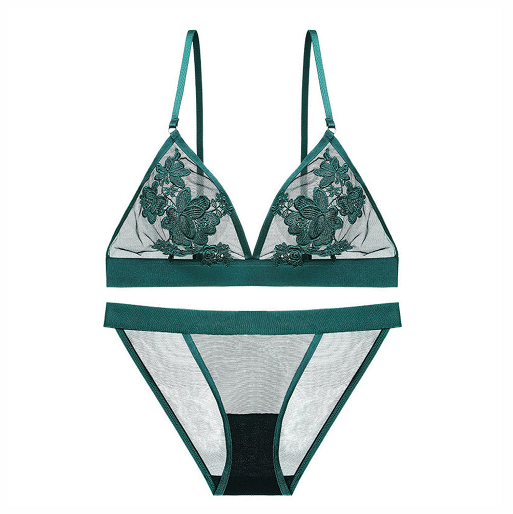 Women's Floatless Bra Set Green - D&A