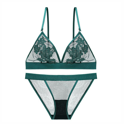Women's Floatless Bra Set Green - D&A