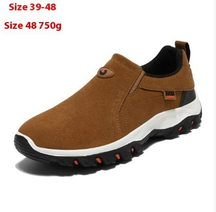 Frosted Men's Shoes Outdoor Casual Mountaineering Yellow ZUODI Label - D&A