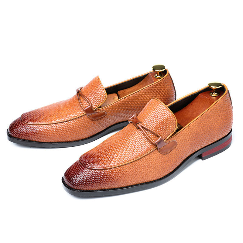 Big Yards Business Leisure Men Leather Shoes Yellow - D&A