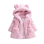 A girl's fur coat for autumn and winter - D&A