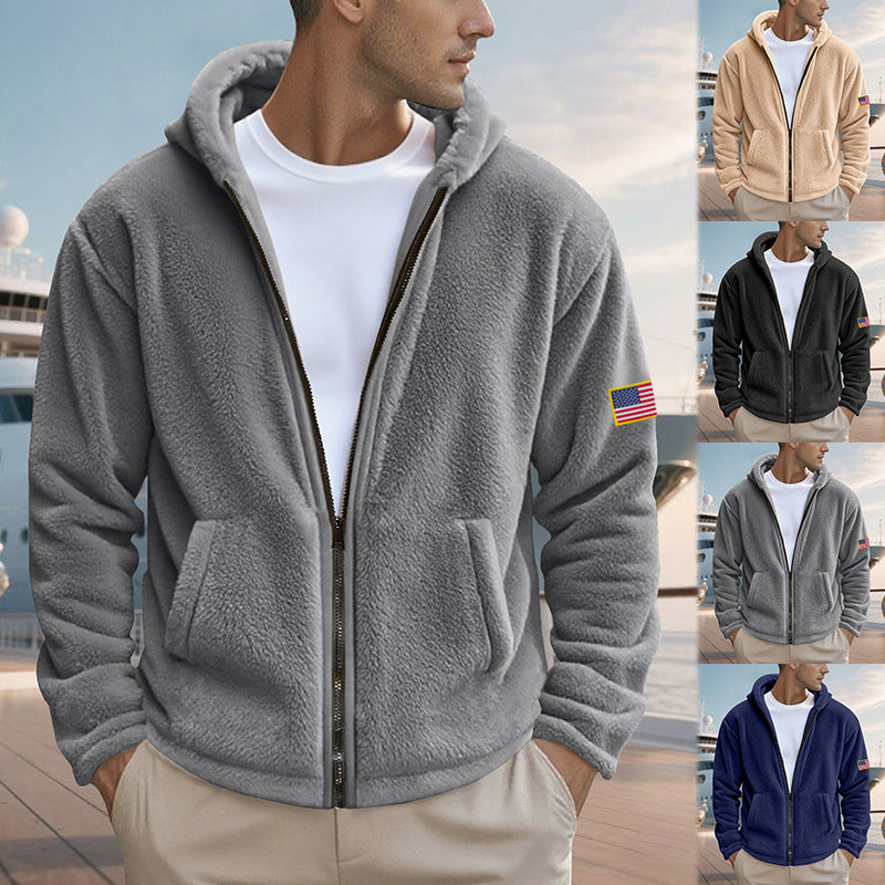 Zipper Hooded Sweatshirt Loose Double-sided Bejirog Sweater - D&A