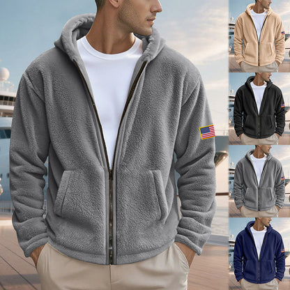 Zipper Hooded Sweatshirt Loose Double-sided Bejirog Sweater - D&A