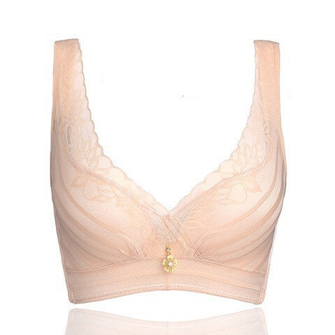 Adjustable lace bra Skin colour - D&A