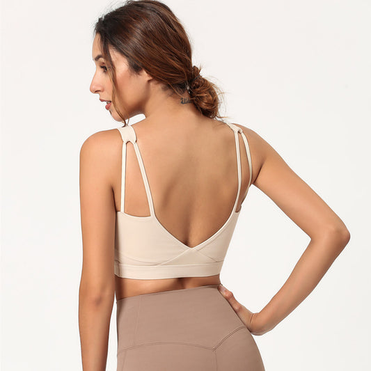 Shockproof gathered sports bra - D&A