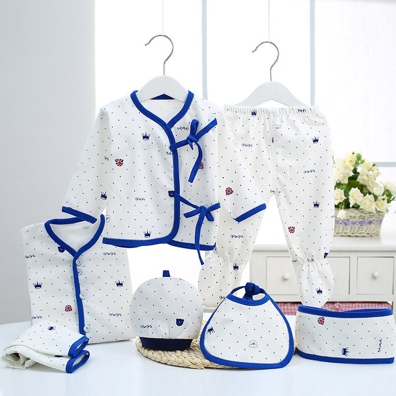 Pure Cotton Newborn Gift Set Maternal and Baby Products Blue2S 59cm - D&A