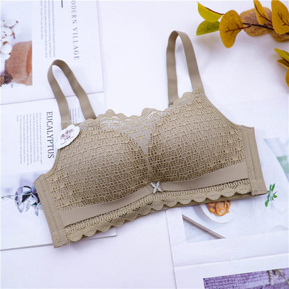 Sweet lace bra Dark grey Single - D&A