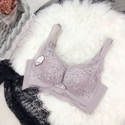 Anti-sag lace bra Purple - D&A
