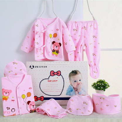 Pure Cotton Newborn Gift Set Maternal and Baby Products Pink 59cm - D&A