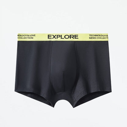 Men's Cotton Class A Breathable Underwear Green And Black - D&A