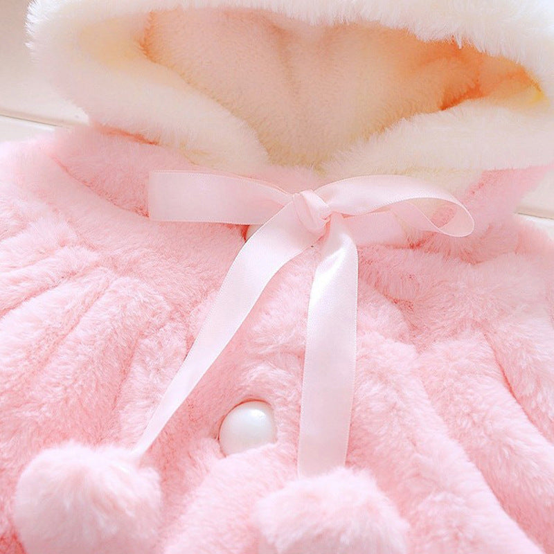Samantha Rabbit Hood Coat - D&A