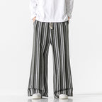 Vintage Stripe Loose Straight Mopping Pants - D&A