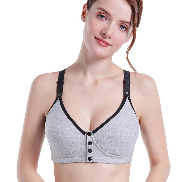 Bra Vest Bra Mould Cup Breastfeeding Underwear Grey - D&A