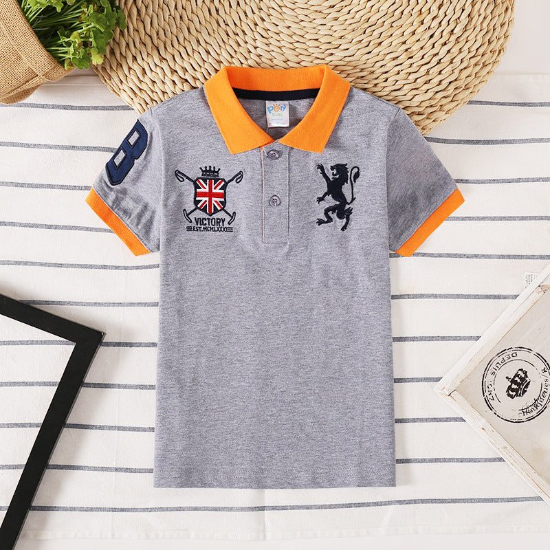 polo kids shirt boys Grey - D&A
