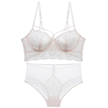 Lace bra suit Pink 2pcs 75A - D&A