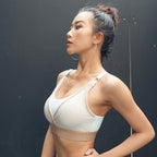 Mesh stitching sports bra - D&A