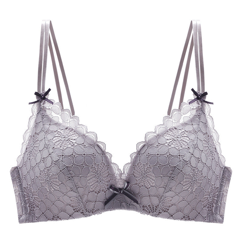 Cross back bra Grey - D&A