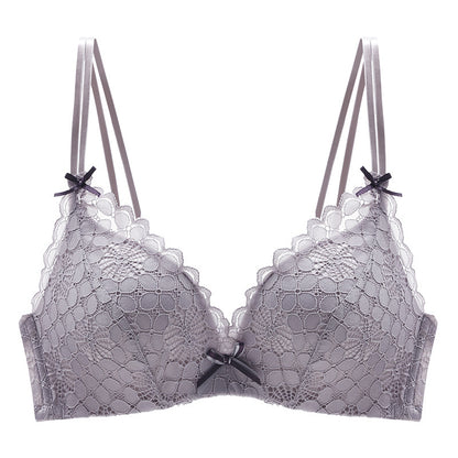 Cross back bra Grey - D&A