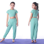 Children's Yoga Clothing Set Green - D&A