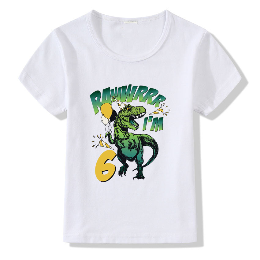 Children's T-shirt Numbers 1-9 Birthday T-shirt 6style - D&A