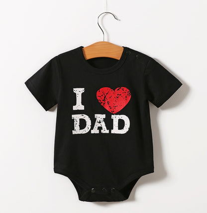 Short sleeve triangle romper Love Daddy - D&A