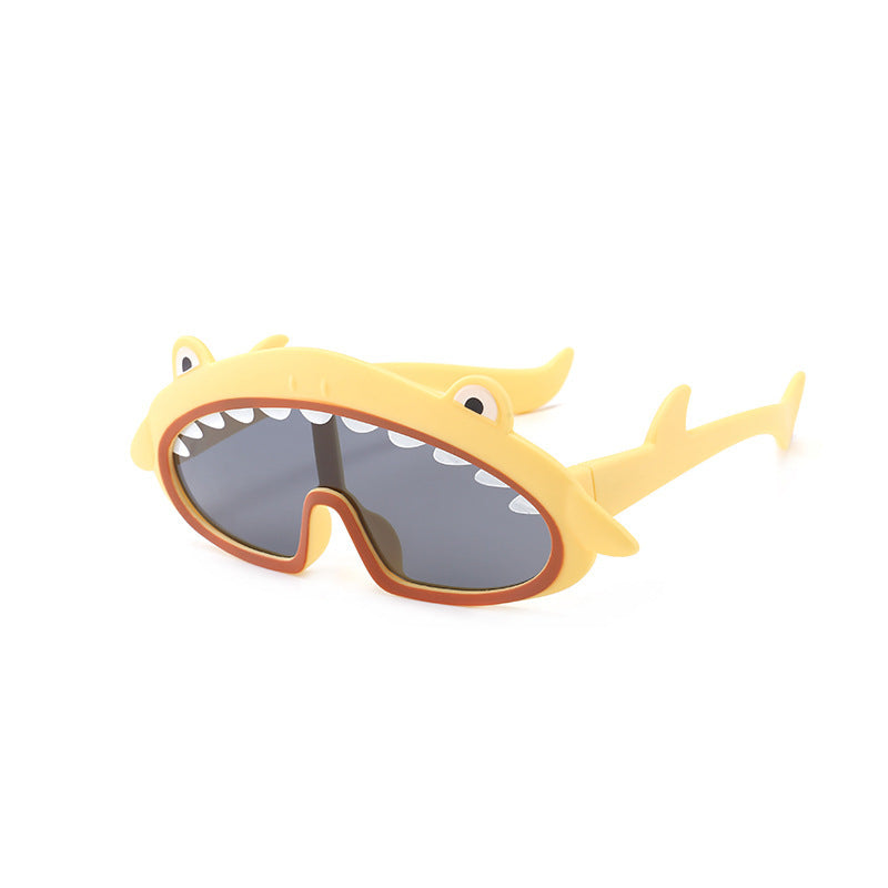 Cartoon silicone kids sunglasses Yellow - D&A