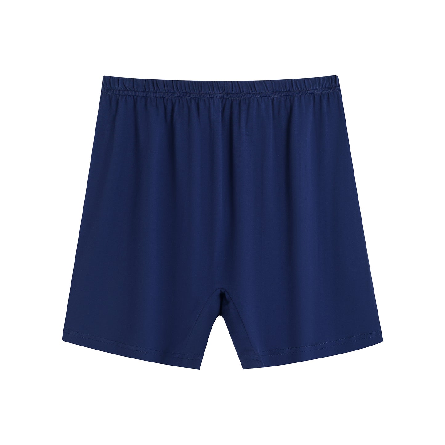 Middle-aged And Elderly Underwear Men's Cotton Boxer Solid Dark Blue - D&A