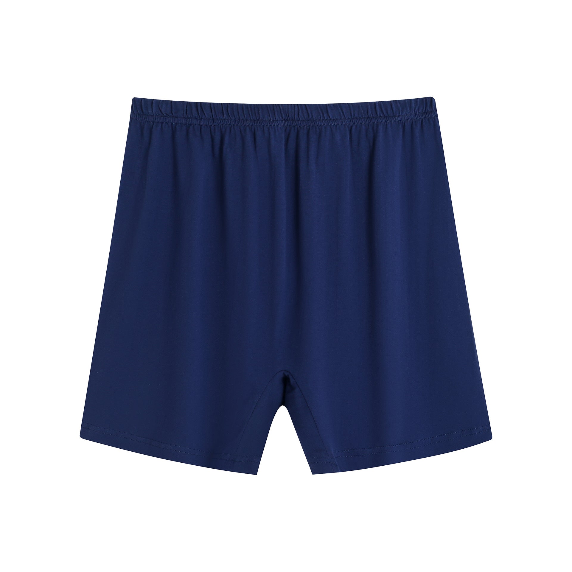 Middle-aged And Elderly Underwear Men's Cotton Boxer Solid Dark Blue - D&A