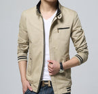 Brand New Spring Autumn Men Casual Jacket Coat Men's Fashion Washed Pure Cotton Brand-Clothing Jackets Male Coats - D&A