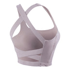 Cross back bra Purple - D&A