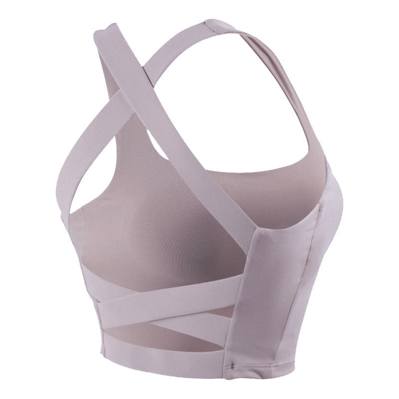 Cross back bra Purple - D&A