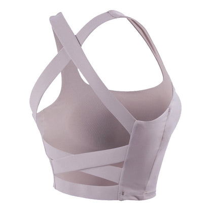 Cross back bra Purple - D&A