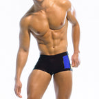 Men's Multi-color Mosaic Craft Boxer Swimming Trunks - D&A