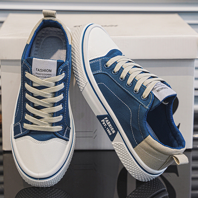 Breathable All-matching Skateboard Men's Soft Bottom Casual Sports Fashion Canvas Shoes - D&A