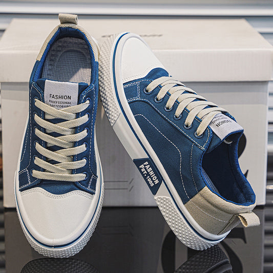 Breathable All-matching Skateboard Men's Soft Bottom Casual Sports Fashion Canvas Shoes - D&A