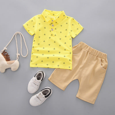 Anchor printed children's clothing Yellow - D&A