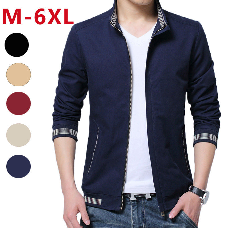 Brand New Spring Autumn Men Casual Jacket Coat Men's Fashion Washed Pure Cotton Brand-Clothing Jackets Male Coats - D&A