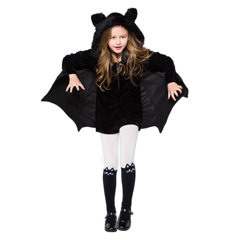 Halloween Children's Costume Black Bat Cosplay Costumes Black - D&A