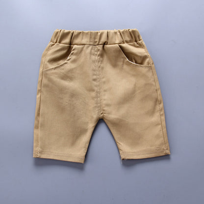 Anchor printed boy boy suit Korean short sleeve spring summer children's wear - D&A