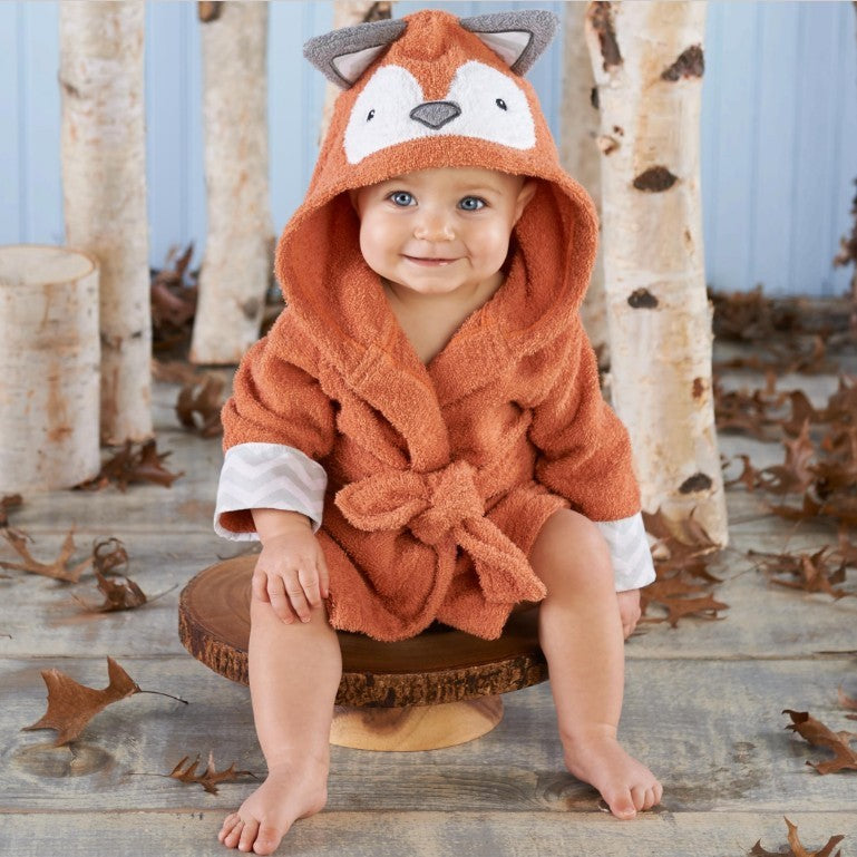 Children's Hooded Absorbent Animal-shaped Bathrobe - D&A