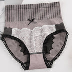 Graphene Antibacterial High Waist Underwear Women Purple OneSize - D&A