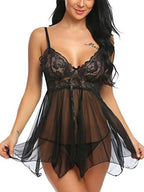 Sexy Lingerie Sexy Lingerie Front Slit Nightdress - D&A