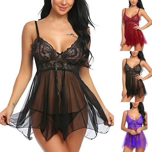 Sexy Lingerie Sexy Lingerie Front Slit Nightdress - D&A