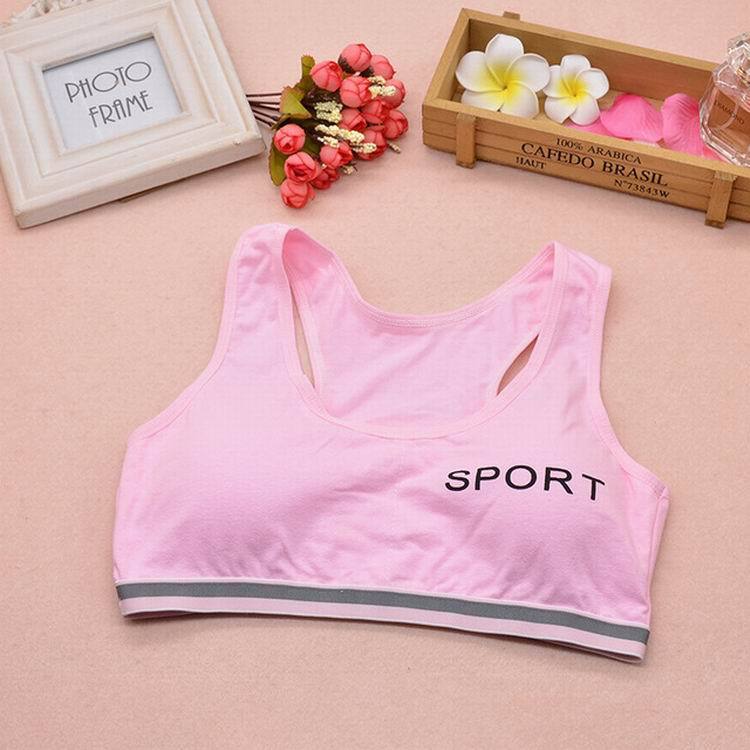 Breathable and Sweat-Absorbent Racer Back Bra Sports Bra Pink OneSize - D&A