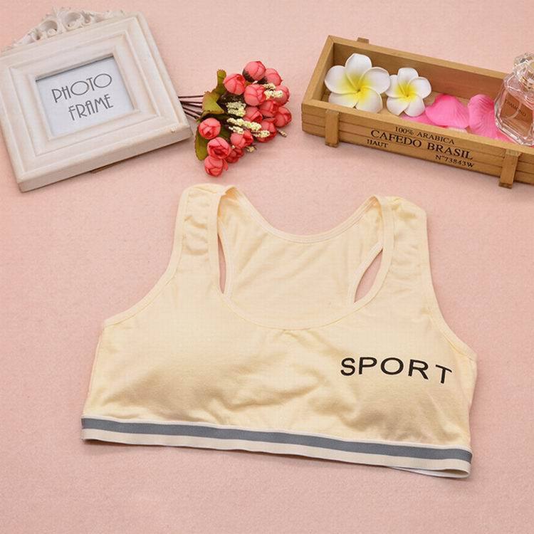 Breathable and Sweat-Absorbent Racer Back Bra Sports Bra Yellow OneSize - D&A