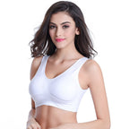 Bra One Piece Thin Style Sports Yoga Vest Bra White - D&A