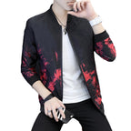 Cultivate One's Morality Collar Printed Coat Jackets Men - D&A